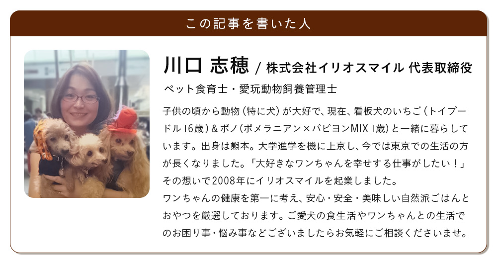この記事を書いた人 | 川口志穂
